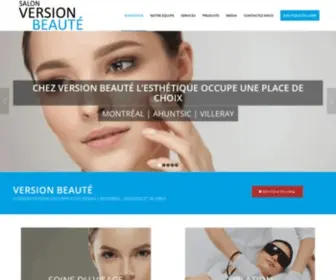 Versionbeaute.com(Version Beauté) Screenshot