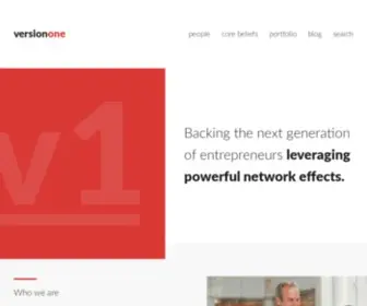 Versionone.vc(Version One ventures) Screenshot
