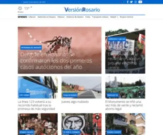 Versionrosario.com(Noticias de Rosario noticias de la ciudad diario de Rosario) Screenshot