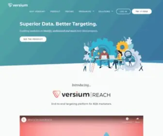 Versium.com(Reach ideal B2B or B2C customers online. Versium) Screenshot