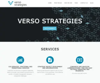 Versostrategies.com(Verso Strategies) Screenshot