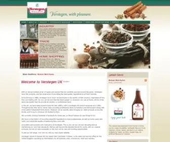 Verstegen.co.uk(Verstegen Spices & Sauces UK Ltd) Screenshot