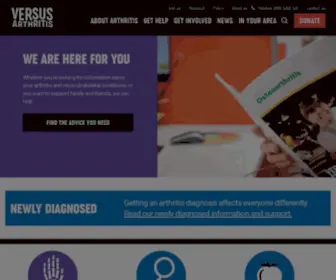 Versusarthritis.org(Versus Arthritis) Screenshot