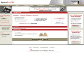 Versuslaw.com(Legal research) Screenshot