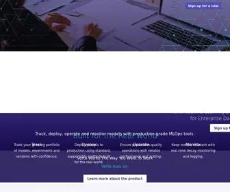 Verta.ai(Home) Screenshot