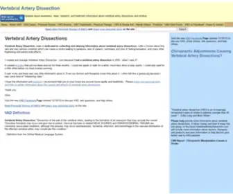 Vertebralarterydissection.com(Updates about awareness) Screenshot