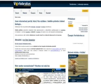 Vertebratus.cz(Novinky z vědy) Screenshot