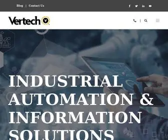 Vertech.com(Industrial Automation Solutions) Screenshot