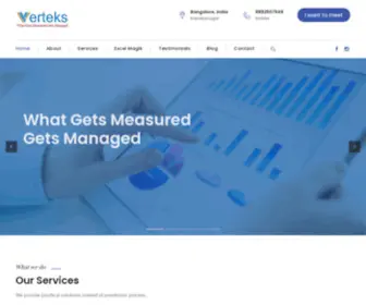 Vertekssolutions.com(Operations Management Bangalore) Screenshot
