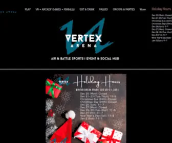Vertexarena.com(Vertex Arena Air & Battle Sports) Screenshot