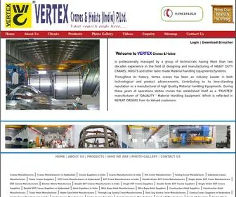 Vertexcranes.com(Jib Crane Manufacturers) Screenshot