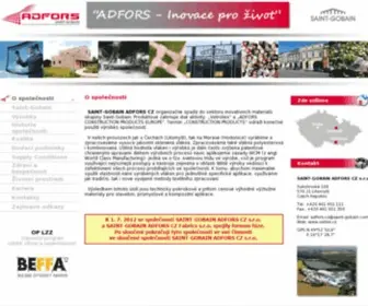 Vertex.cz(SAINT-GOBAIN ADFORS CZ s.r.o) Screenshot