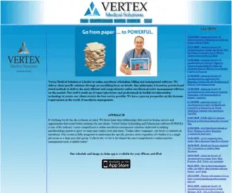 Vertexmed.com(Vertex Medical Solutions) Screenshot