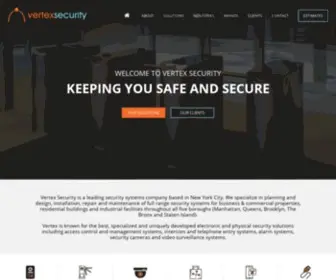 Vertexsecurity.com(NYC Security Systems Company) Screenshot