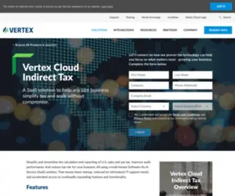 Vertexsmb.com(Vertex, Inc) Screenshot