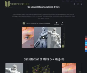 Vertexture.org(3D Maya scripts&plugins for CG Artists) Screenshot
