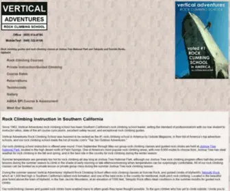 Vertical-Adventures.com(Vertical Adventures Rock Climbing School) Screenshot