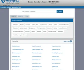 Verticalempire.com(Premium Domain Names) Screenshot