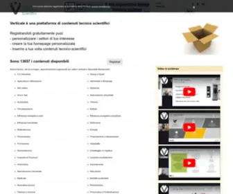 Verticale.net(Verticale la piattaforma di contenuti tecnico scientifici) Screenshot