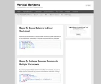 Verticalhorizons.in(Vertical Horizons) Screenshot