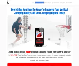 Verticaljumpworld.com(The Vertical Jump Training Hub) Screenshot