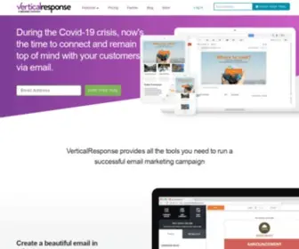Verticalresponse.com(Vertical Response) Screenshot
