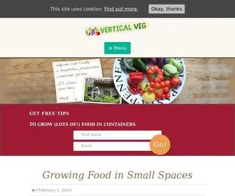 Verticalveg.org.uk(Growing Food in Small Spaces) Screenshot