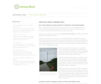 Verticalwindturbineinfo.com(Vertical Wind Turbine Info) Screenshot