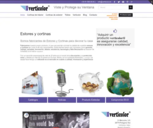 Verticolor.es(Fabricante de Estores) Screenshot