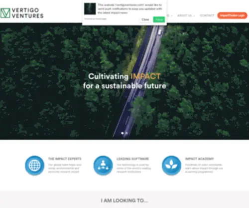 Vertigoventures.com(Cultivating Impact with Verified Data) Screenshot