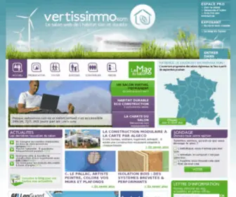 Vertissimmo.com(Le salon virtuel de lhabitat bio) Screenshot
