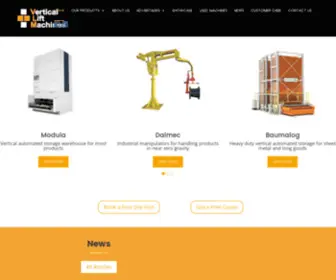 Vertistore.com.au(Discover innovative vertical lift machines and storage carousels) Screenshot