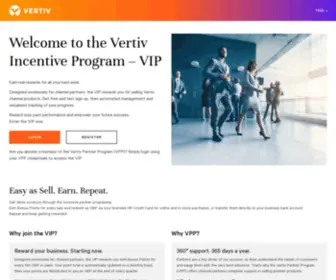 Vertiv-Vip.com(Vertiv Incentive Program) Screenshot