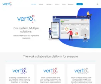 Vertocloud.co.uk(The Work Collaboration Program for Everyone) Screenshot