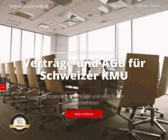 Vertragszentrum.ch(Komeptenzzentrum für Verträge) Screenshot