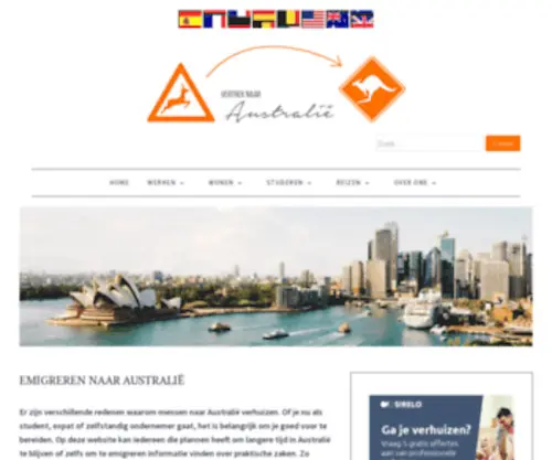 Vertreknaaraustralie.nl(Emigreren, wonen en werken | Vertrek naar Australië) Screenshot