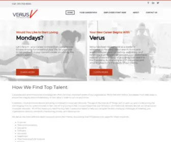 Verus.com(VERUS Staffing Solutions) Screenshot