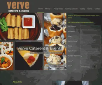 Verve-Caterers.co.za(Cape Town Catering Company) Screenshot