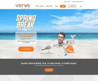Verveacu.com(Verve, A Credit Union) Screenshot