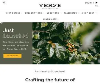 Vervecoffee.com(Fresh Coffee Roasted Daily) Screenshot
