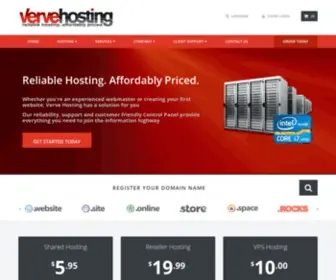 Vervehosting.com(Verve Hosting) Screenshot