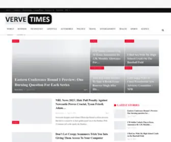 Vervetimes.com(Front page) Screenshot