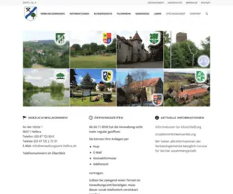 Verwaltungsamt-Helbra.de(Verbandsgemeinde Mansfelder Grund) Screenshot