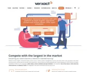 Verxact.com(LMS educational platforms) Screenshot