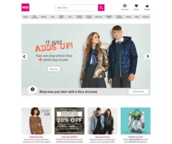 Very.com(Online Clothing Store) Screenshot