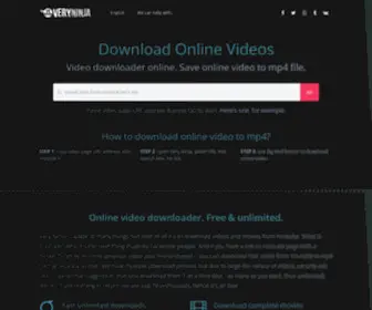 Very.ninja(Video downloader online) Screenshot