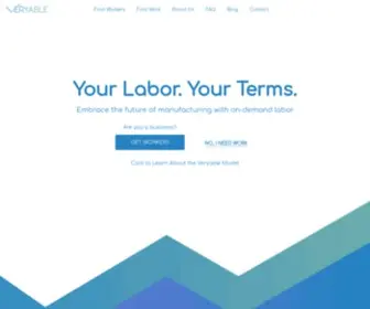 Veryableops.com(Step into the Future of Manufacturing & Logistics) Screenshot