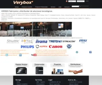 Verybox.com(Tu mayorista especializado en HTPC) Screenshot