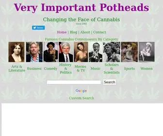 Veryimportantpotheads.com(Marijuana blog) Screenshot