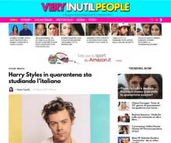 Veryinutilpeople.it(Le ultime notizie di gossip) Screenshot